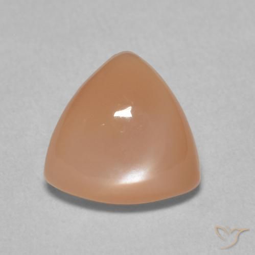 1.66克拉天然月长石，胖三角形，半透明