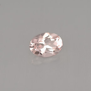 0.73克拉天然粉色摩根石，椭圆形切割，7.1×5.1毫米，VVS-VS