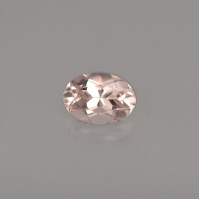 0.76克拉天然粉色摩根石，椭圆形切割，6.9×5毫米，VVS-VS