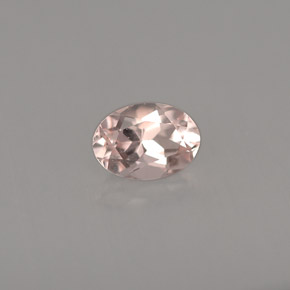 0.76克拉天然粉色摩根石，椭圆形切割，6.9×5毫米，VVS-VS