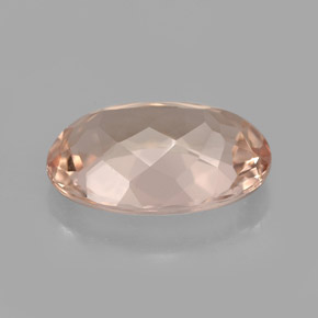 4.16克拉天然粉色摩根石，椭圆形切割，13×9.1毫米，VVS