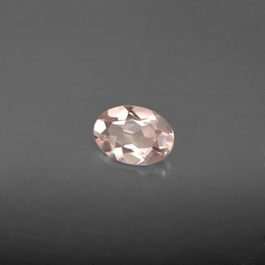 0.60克拉天然粉色摩根石，椭圆形切割，7.1×5毫米，VVS-VS