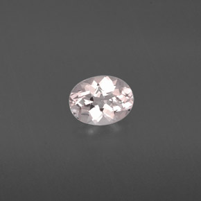 0.62克拉天然粉色摩根石，椭圆形切割，6.5×5.1毫米，VVS-VS