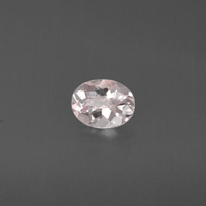 0.62克拉天然粉色摩根石，椭圆形切割，6.5×5.1毫米，VVS-VS