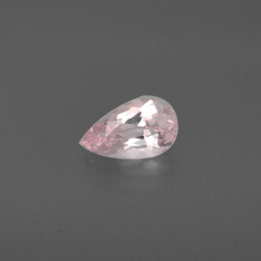 0.73克拉天然粉色摩根石，梨形，8×4.8毫米，VVS-VS