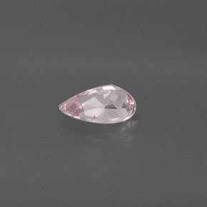 0.73克拉天然粉色摩根石，梨形，8×4.8毫米，VVS-VS