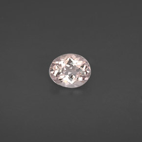 1.12克拉天然粉色摩根石，椭圆形切割，7.9×6.6毫米，VVS