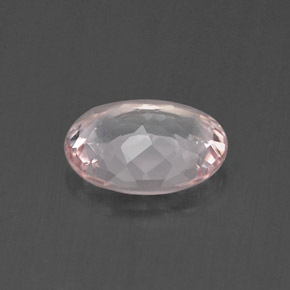 0.67克拉天然粉色摩根石，椭圆形切割，7.2×5.7毫米，VVS