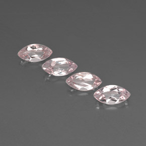 2.28克拉天然粉色摩根石，马眼形，8×4.1毫米，VVS