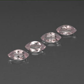 2.13天然粉色摩根石，马眼形，8.1×4.1毫米，VVS