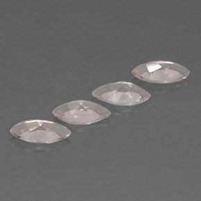 天然粉色摩根石，马眼形，8.2×4.1毫米，VVS