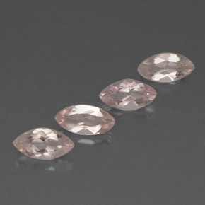 2.11天然粉色摩根石，马眼形，7.8×4毫米，VVS