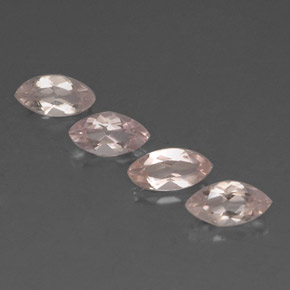 2.11天然粉色摩根石，马眼形，7.8×4毫米，VVS