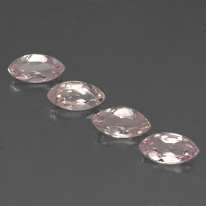 2.04天然粉色摩根石，马眼形，7.9×3.9毫米，VVS