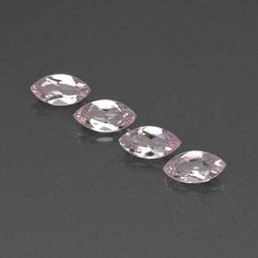 2.06天然粉色摩根石，马眼形，7.8×4毫米，VVS