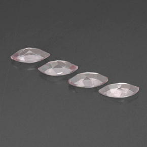 天然粉色摩根石，马眼形，8.1×4.1毫米，VVS