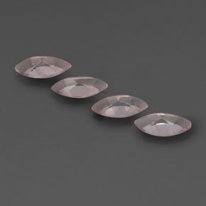 天然粉色摩根石，马眼形，8.1×4.1毫米，VS