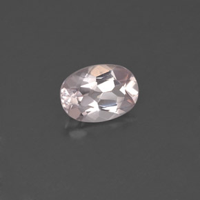 0.73克拉天然粉色摩根石，椭圆形切割，7.1×5毫米，VVS-VS