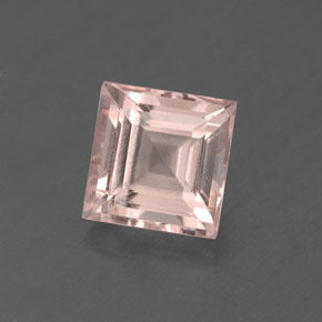 1.83克拉天然粉色摩根石，方形，7×6.9毫米，VS