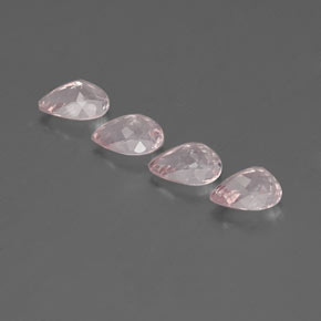 天然粉色摩根石，梨形，6.9×4.9毫米，VVS-VS