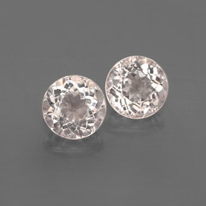 克拉天然铯绿柱石，圆形切割，VS