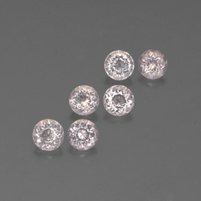 克拉天然铯绿柱石，圆形切割，VVS-VS