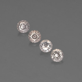 克拉天然铯绿柱石，圆形切割，VVS-VS