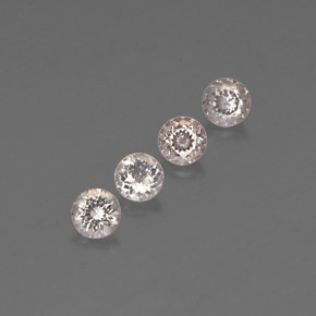 克拉天然铯绿柱石，圆形切割，VVS-VS