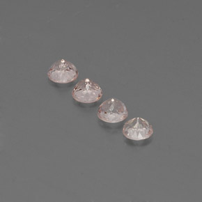 克拉天然铯绿柱石，圆形切割，VVS-VS