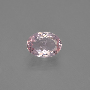 0.84克拉天然粉色摩根石，椭圆形切割，7.8×5.7毫米，VVS-VS