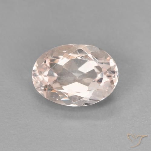 0.91ct 天然 Medium Light-Pink 铯绿柱石, 椭圆形, VVS-VS