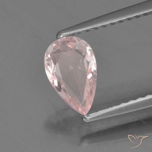 0.63克拉天然粉色摩根石，梨形，7.7×4.8毫米，VVS-VS