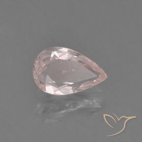 0.63克拉天然粉色摩根石，梨形，7.7×4.8毫米，VVS-VS