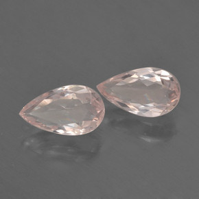 0.95天然粉色摩根石，梨形，7.3×4.2毫米，VVS
