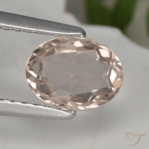 0.83ct 天然 中粉红色 铯绿柱石, 椭圆形, VVS