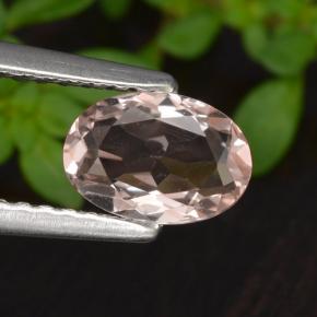 0.60克拉天然铯绿柱石，椭圆形切割，VVS