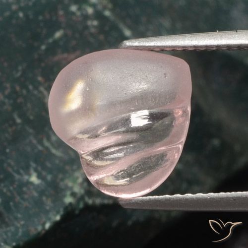 3.54ct 天然 浅粉色 铯绿柱石, 心形, 半透明