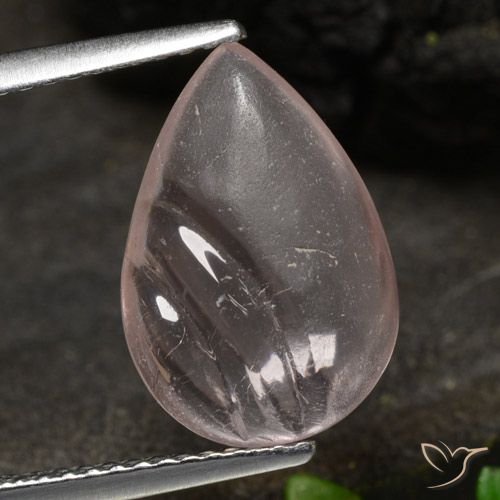 3.48ct 天然 玫瑰粉色调 铯绿柱石, 梨形, 透明