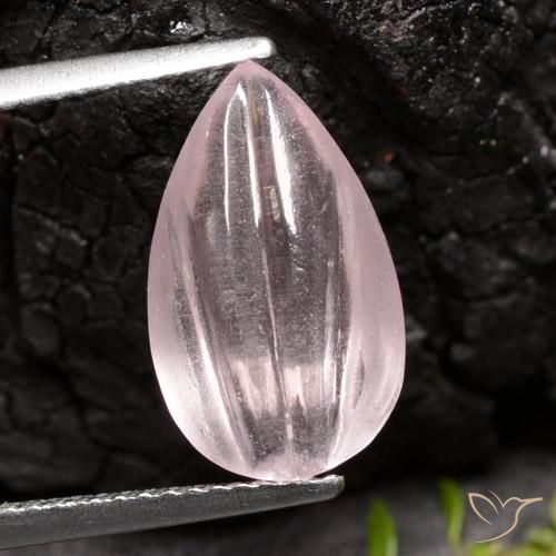 4.47ct 天然 玫瑰粉色 铯绿柱石, 梨形, 透明