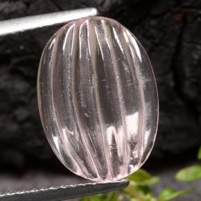 3.88克拉天然铯绿柱石，椭圆形切割，透明