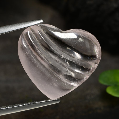 6.23克拉天然铯绿柱石，心形，透明