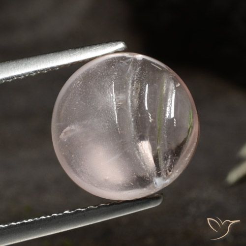 4.57ct 天然 中浅粉色 铯绿柱石, 圆形的, 透明