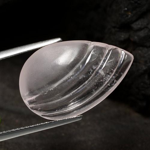 9.17克拉天然白色摩根石，梨形，22.1×14.2毫米，透明