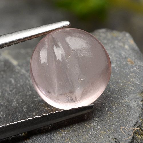 3.67ct 天然 浅珊瑚粉 铯绿柱石, 圆形的, 透明