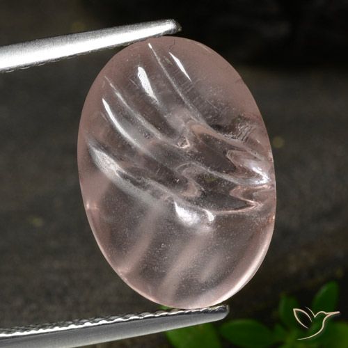 5.45ct 天然 中粉红色 铯绿柱石, 椭圆形, 透明