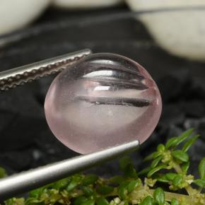 5.96克拉天然铯绿柱石，圆形切割，透明