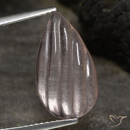 3.74ct 天然 玫瑰粉色调 铯绿柱石, 梨形, 透明