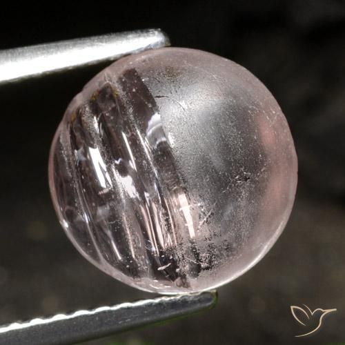 3.03ct 天然 中浅粉色 铯绿柱石, 圆形的, 透明