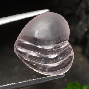 4.95克拉天然铯绿柱石，心形，透明