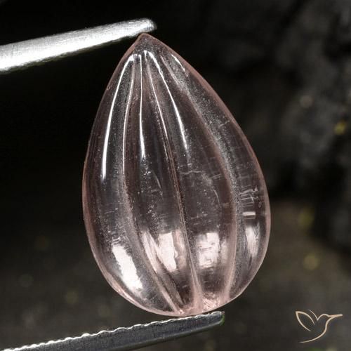 2.74克拉天然铯绿柱石，梨形，透明
